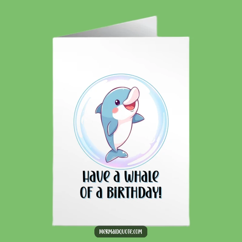 Free Printable Dolphin Birthday Card: Leaping Bubble Fun for a Hilarious Downloadable Gift