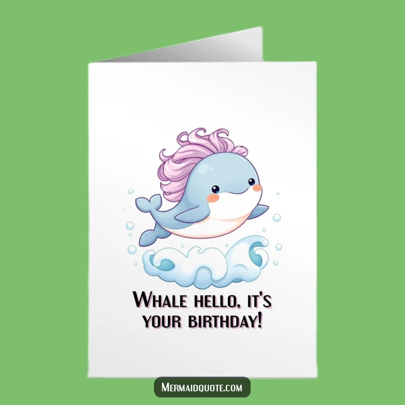 Free Printable Whale Birthday Card: Joyful Leap for Funny Downloadable Gifts