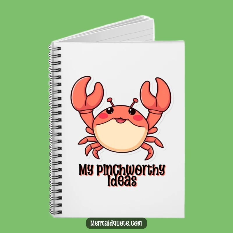 Funny Crab Claws Notebook: Cheerful Stationery, Perfect Funny Gift