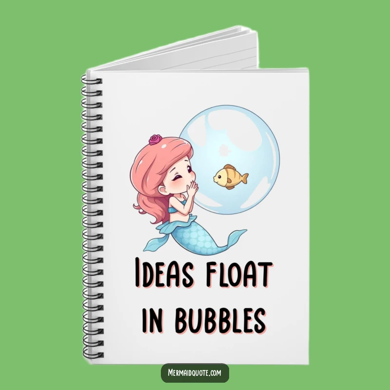 Funny Mermaid Bubble Journal - Whimsical Gift for Dreamers & Writers