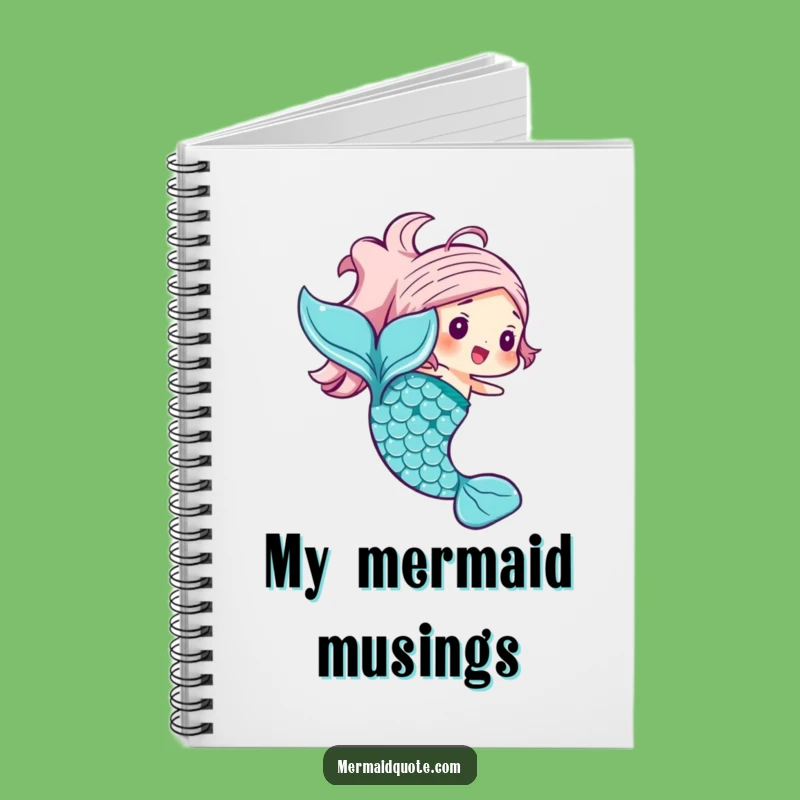 Funny Mermaid Tail Notebook: Jot Down Enchantment with Joyful Style Gift