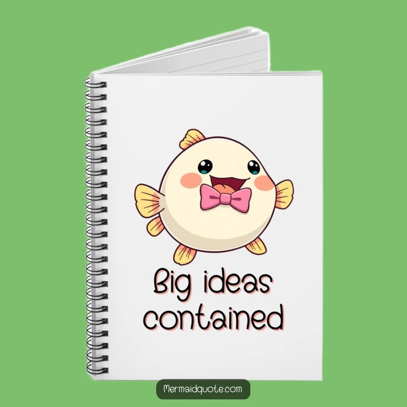 Funny Pufferfish Notebook: Bow Tie Excitement Journal for Ideas