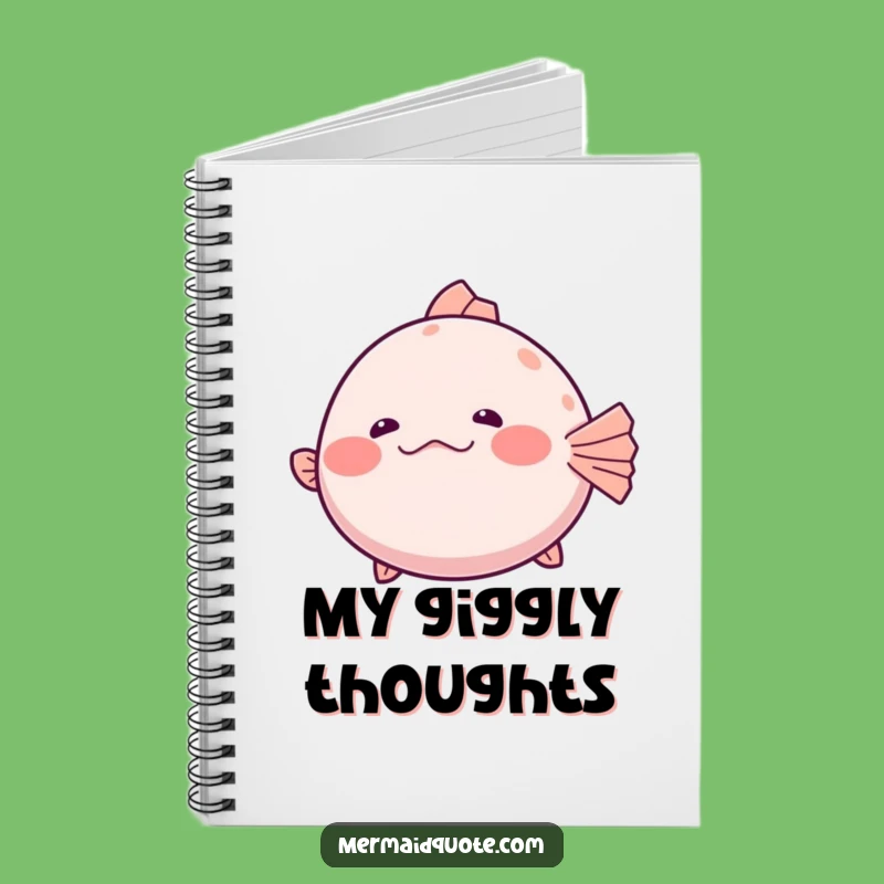 Funny Pufferfish Notebook: Jot Down Shy Thoughts With Ocean Humor!