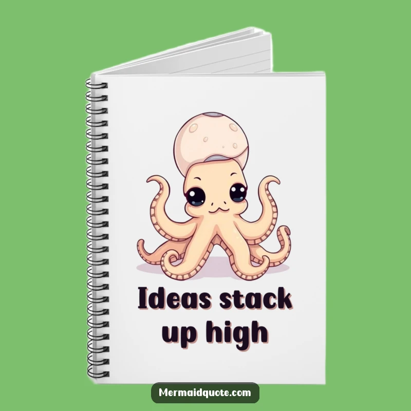 Funny Octopus Seashell Journal - Creative Ideas & Funny Notes