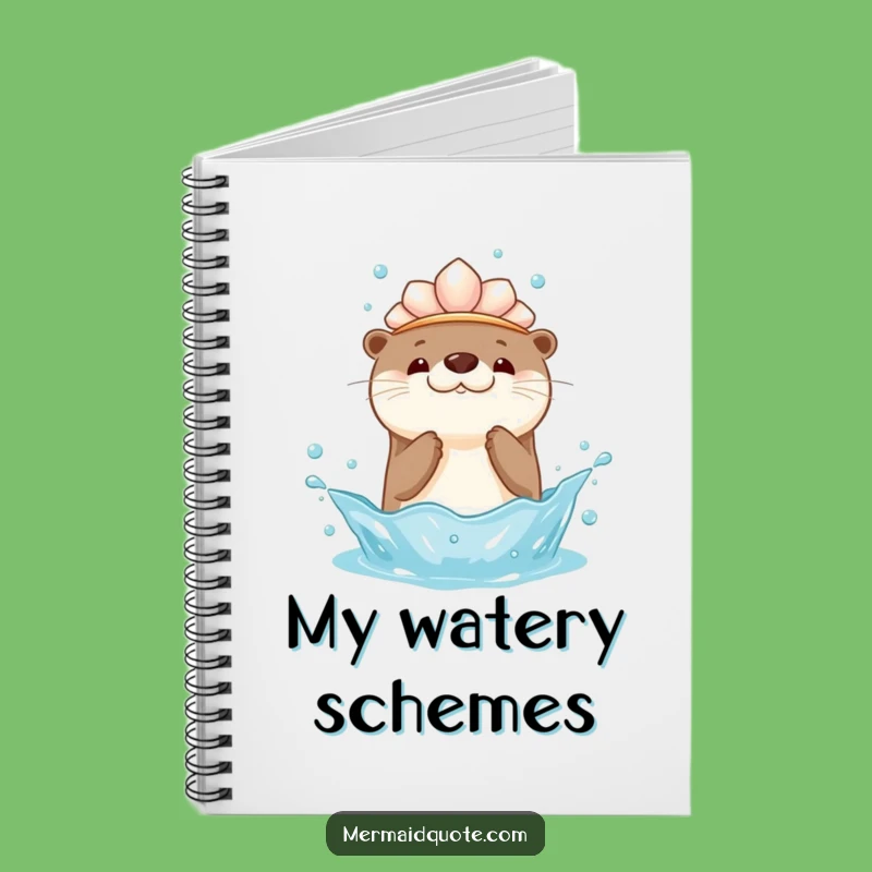 Kawaii Otter Splash Journal Notebook: Adorable and Funny Gift for Creative Minds