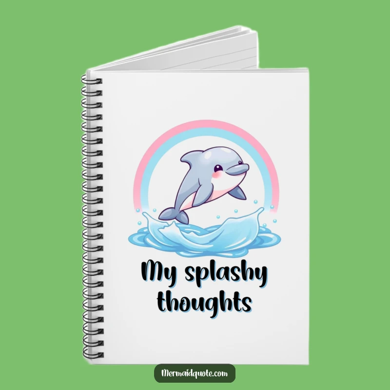 Funny Dolphin Rainbow Notebook - Journal Your Joyful Adventures