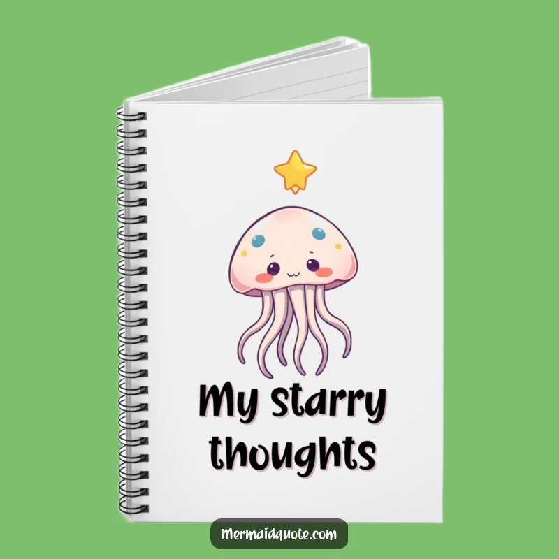 Funny Jellyfish Star Reach Notebook: Jot Down Dreams with Whimsical Style Gift