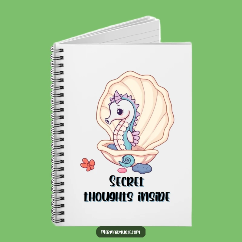 Funny Seahorse Clam Notebook: Jot Down Your Ocean Ideas