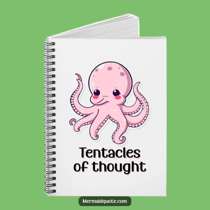 Funny Kawaii Octopus Notebook - Hilarious Self-Tickling Journal for Creative Ideas