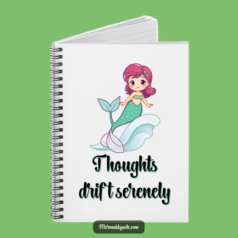 Funny Mermaid Wave Rider Notebook - Joyful Journal for Ideas Gift