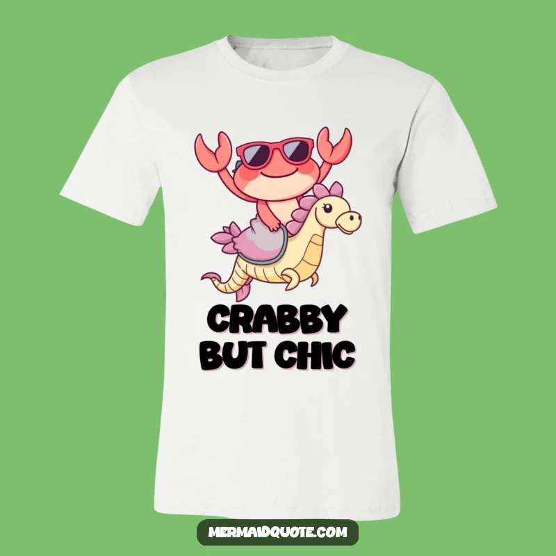 Funny Crab Sunglasses T-Shirt: Hilarious Ocean Rider Tee, a Cool Funny Gift!