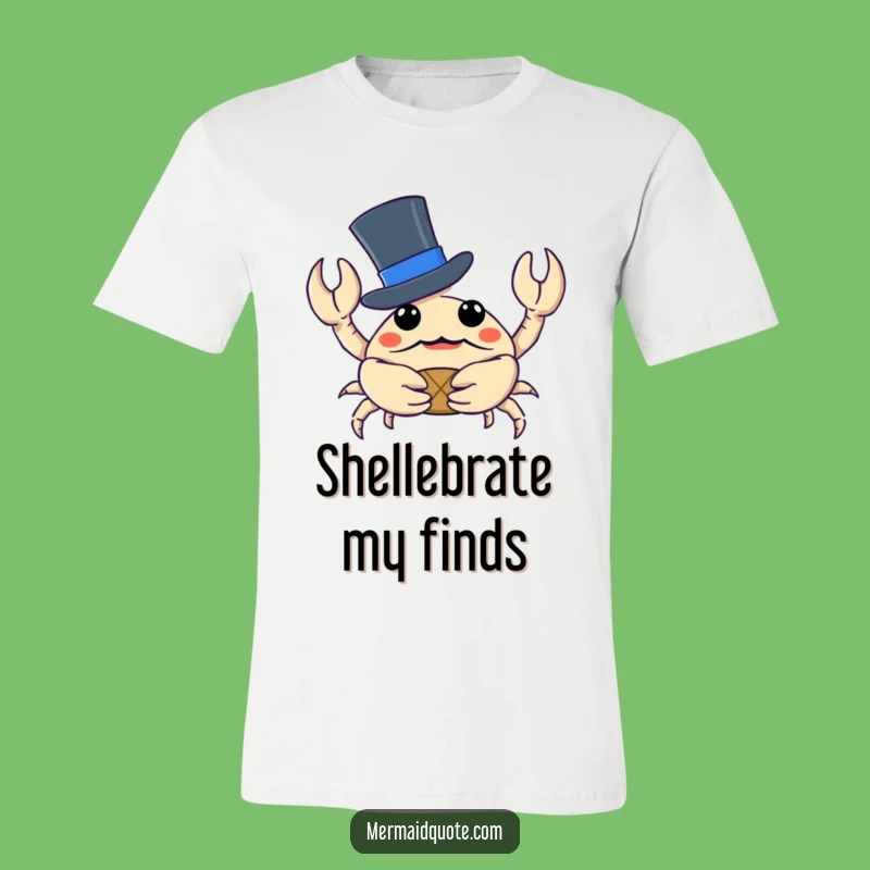 Funny Crab Top Hat Tee: Curious Treasure Hunter T-Shirt for Laugh Lovers