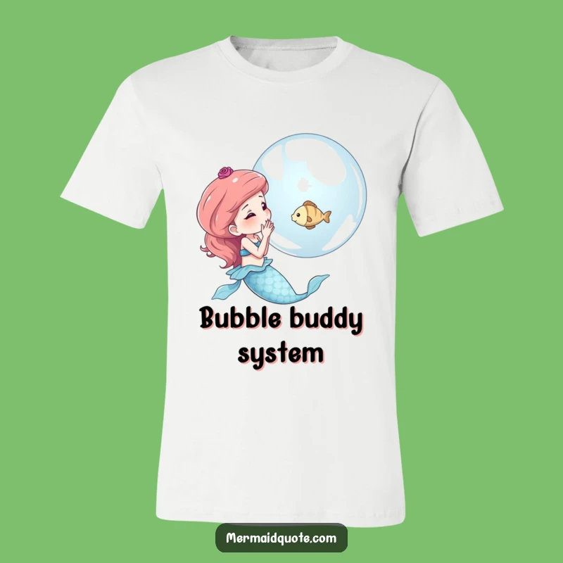 Funny Mermaid Bubble Tee - Enchanting & Hilarious Fish Catch T-Shirt Gift