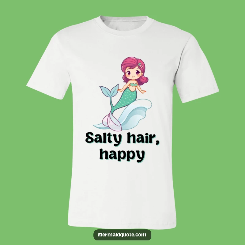 Funny Mermaid Wave Rider Tee - Happy Ocean Adventure Shirt Gift