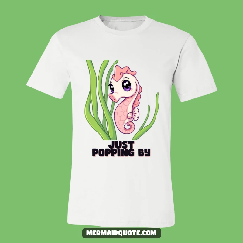 Funny Seahorse Curiosity T-Shirt: Dive Into Humorous Style!