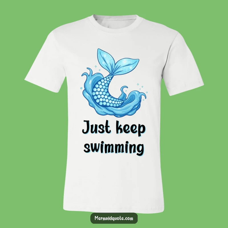 Funny Mermaid Tail T-Shirt: Flip Your Fins with Joyful Style