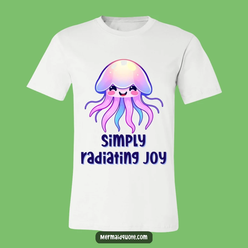 Funny Kawaii Jellyfish Glow Tee - Cute & Colorful Ocean Shirt