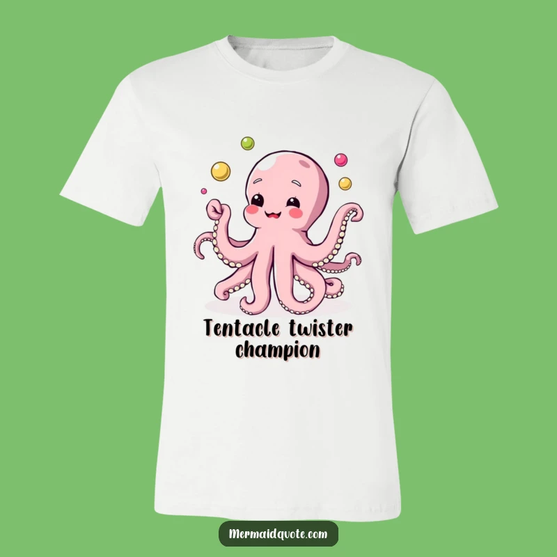 Funny Octopus Pearl Juggling T-Shirt - Hilarious Ocean Vibe Tee!