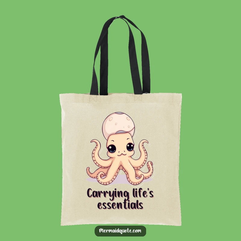 Funny Octopus Seashell Market Tote - Eco-Friendly & Hilarious Bag