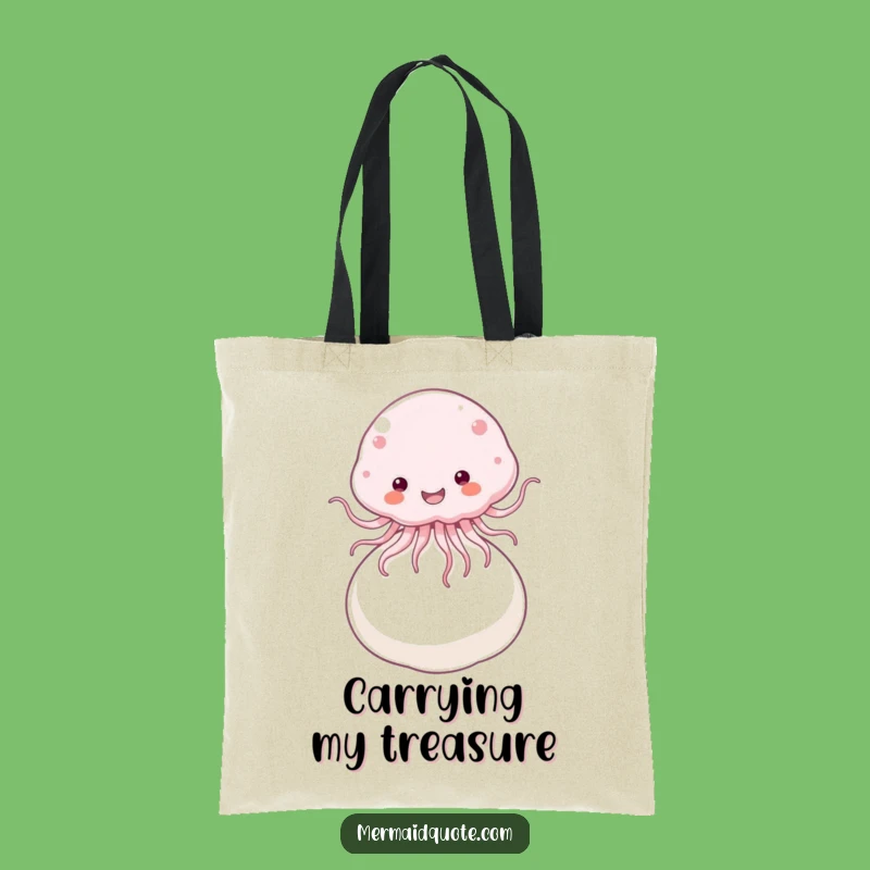 Funny Jellyfish Pearl Tote Bag: Carry Your Joyful Treasures