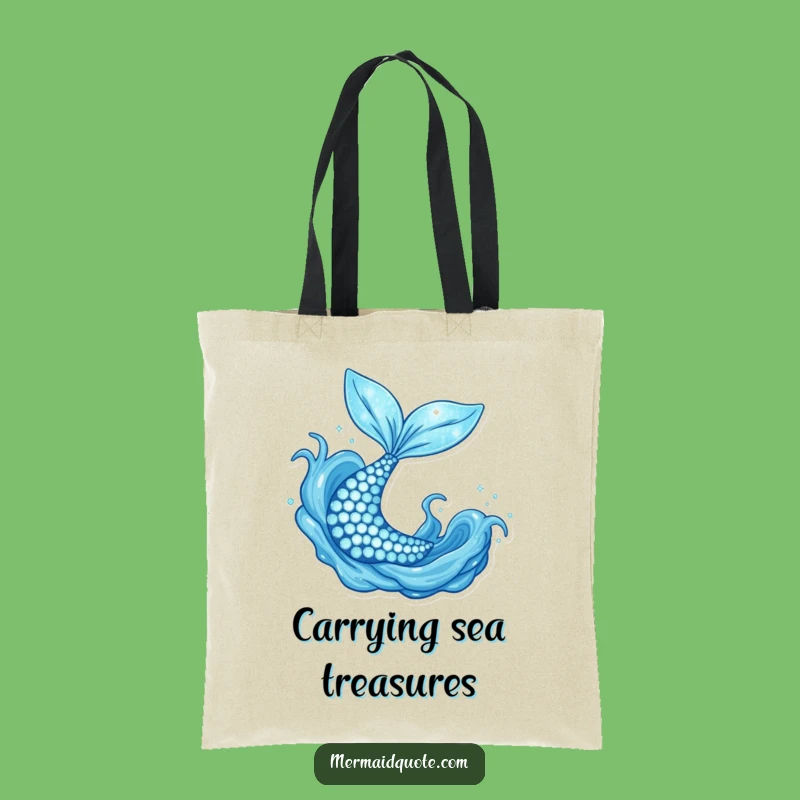 Funny Mermaid Tail Tote Bag: Carry Your Mermaid Treasures