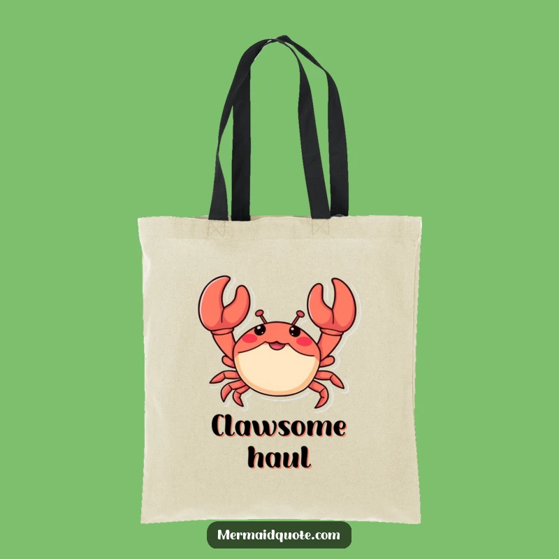 Funny Crab Claws Tote Bag: Beach Essential Accessory, Perfect Funny Gift