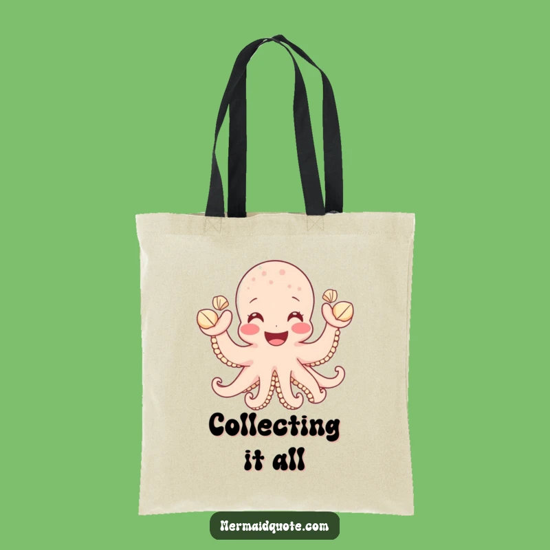 Funny Octopus Seashell Carry-All Tote - Stylish & Humorous Bag Gift!