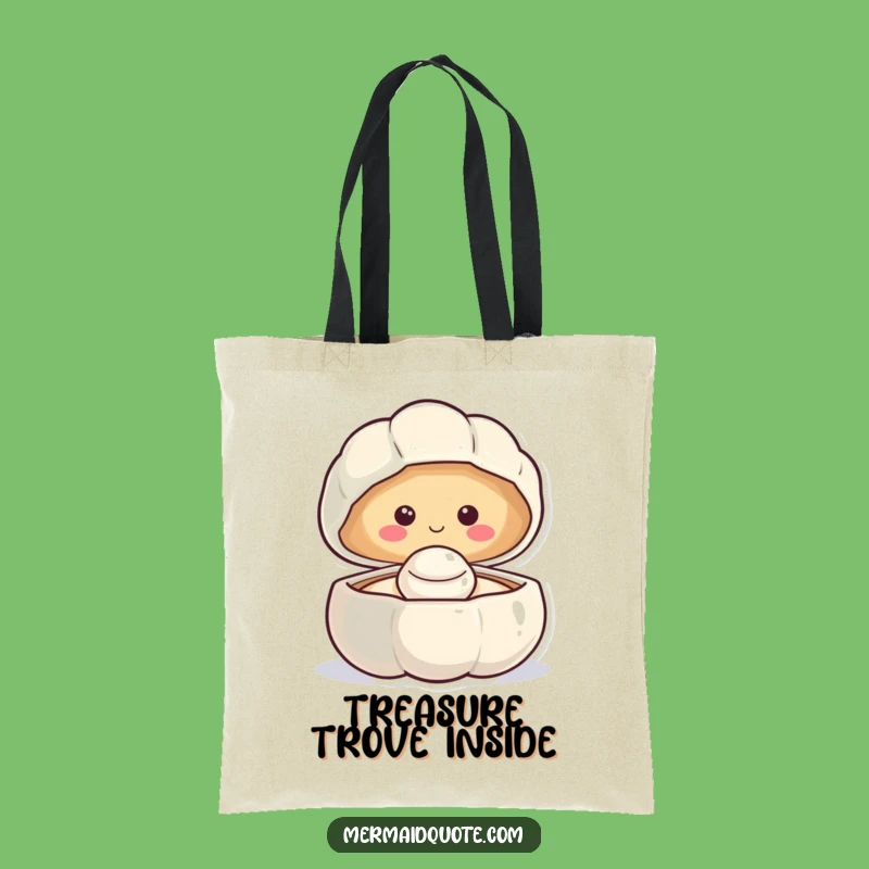 Funny Smiling Clam Tote Bag: Carry Your Happiness Everywhere