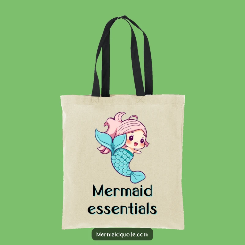 Funny Mermaid Tail Tote Bag: Joyful and Stylish Fantasy Carry-All Gift