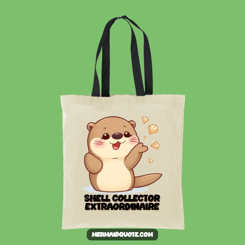 Funny Sea Otter Juggling Seashells Tote Bag: Stylish and Hilarious Carry-All Gift